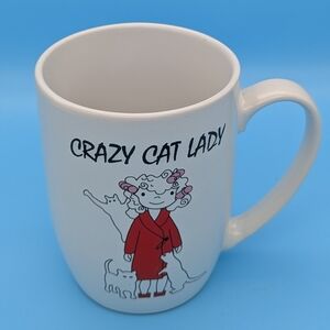 Crazy Cat Lady Coffee Mug Large 5" by Petrageous Designs Excellent Condi…